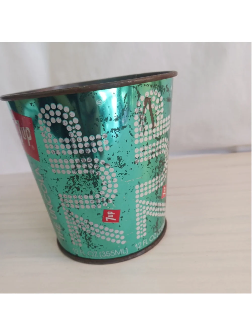 Vintage 1970s 7 Up Uncola Futura Dot Lawn Chair Ice Bucket Chic Wine Holder